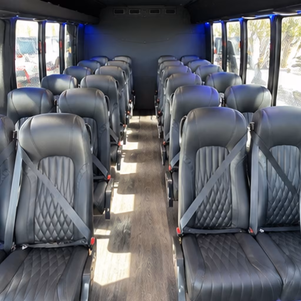sammamish 28 passenger minibus interior