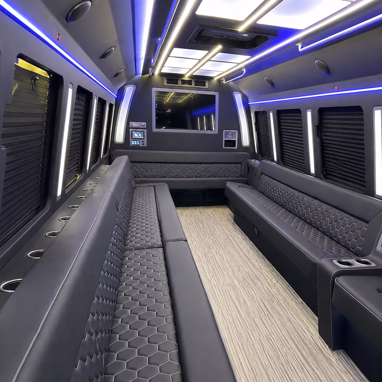 sammamish party bus rental interior